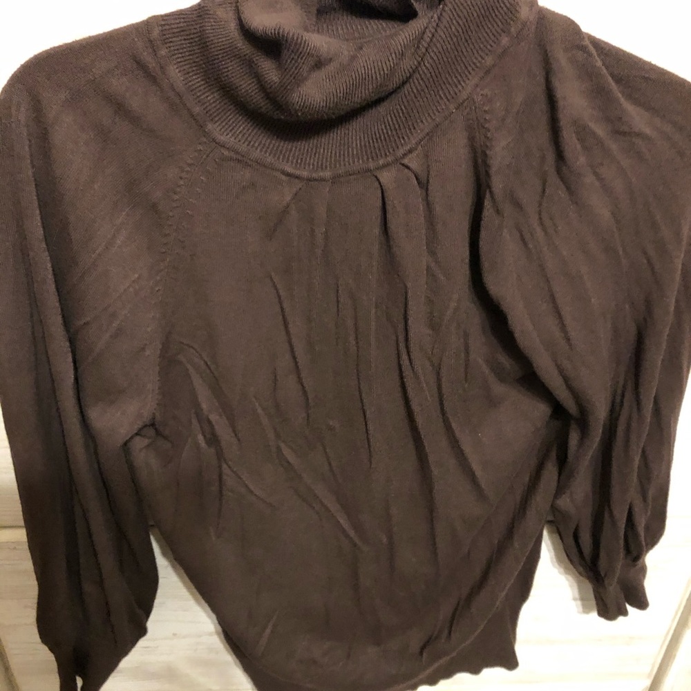 Brown sweater turtle neck